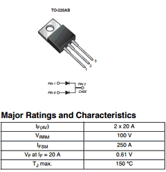 VTS40100CT Datasheet PDF Vishay Semiconductors
