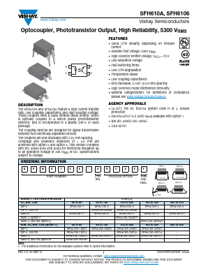 SFH6106-5 Datasheet PDF Vishay Semiconductors