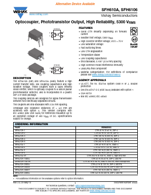SFH6106-4 Datasheet PDF Vishay Semiconductors