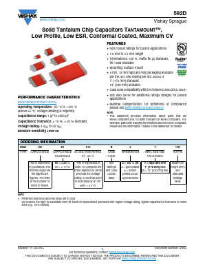 592D228X9004X4T20H Datasheet PDF Vishay Semiconductors