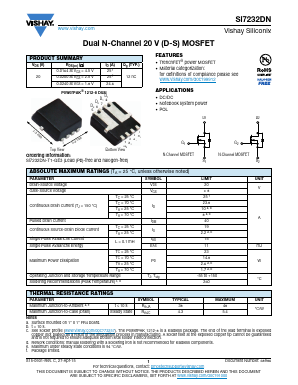 SI7232DN Datasheet PDF Vishay Semiconductors