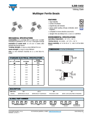 ILBB-0402 Datasheet PDF Vishay Semiconductors