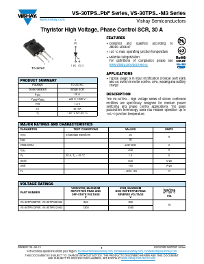 30TPS12-M3 Datasheet PDF Vishay Semiconductors