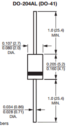 1N4942GP Datasheet PDF Vishay Semiconductors