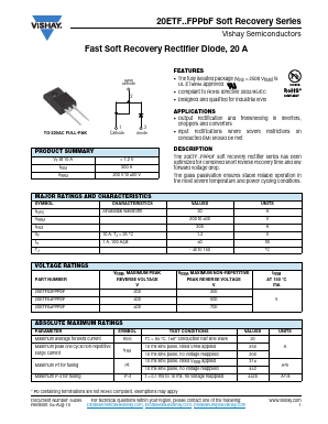 20ETF06FN Datasheet PDF Vishay Semiconductors