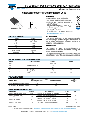 20ETF10FPPBF Datasheet PDF Vishay Semiconductors