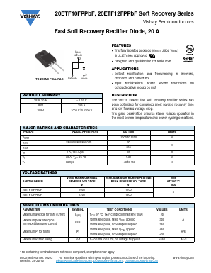 20ETF Datasheet PDF Vishay Semiconductors