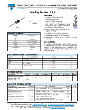 31DQ06TR-M3 Datasheet PDF Vishay Semiconductors