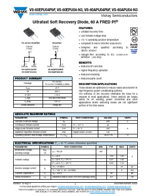 60APU04-N3 Datasheet PDF Vishay Semiconductors