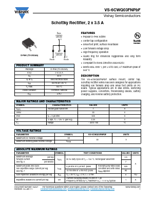 6CWQ03FNTRRPBF Datasheet PDF Vishay Semiconductors