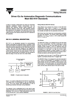 AN602 Datasheet PDF Vishay Semiconductors