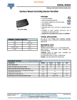 B360A Datasheet PDF Vishay Semiconductors