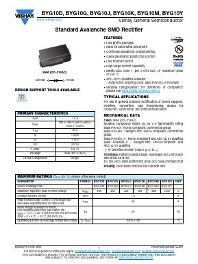 BYG10J-E3/TR3 Datasheet PDF Vishay Semiconductors
