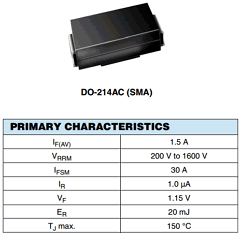 BYG10GHE3TR Datasheet PDF Vishay Semiconductors