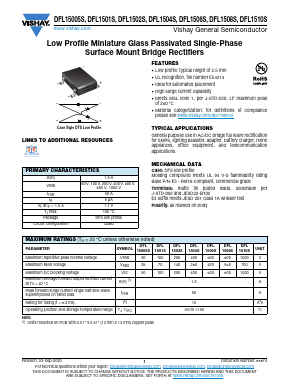 DFL15005S Datasheet PDF Vishay Semiconductors