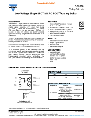 DG3000DB-T1-E1 Datasheet PDF Vishay Semiconductors