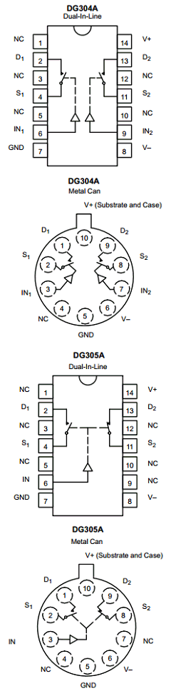 DG305A Datasheet PDF Vishay Semiconductors