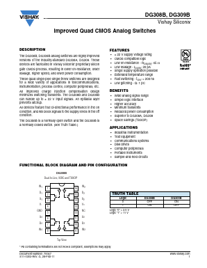 DG308BDJ-E3 Datasheet PDF Vishay Semiconductors