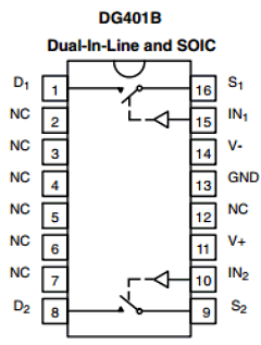 DG401B Datasheet PDF Vishay Semiconductors