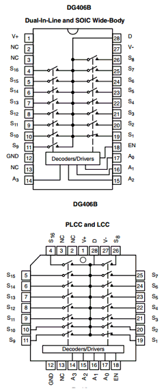 DG406B Datasheet PDF Vishay Semiconductors