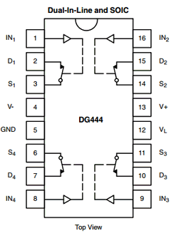 DG444 Datasheet PDF Vishay Semiconductors
