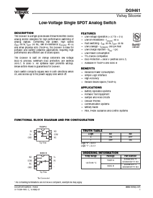 DG9461DY-T1 Datasheet PDF Vishay Semiconductors