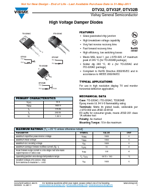 DTV32F Datasheet PDF Vishay Semiconductors