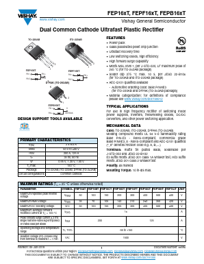 FEP16AT Datasheet PDF Vishay Semiconductors