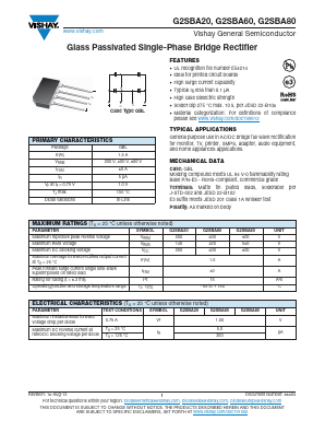 G2SBA60-E3/45 Datasheet PDF Vishay Semiconductors