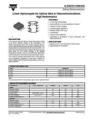 IL358 Datasheet PDF Vishay Semiconductors