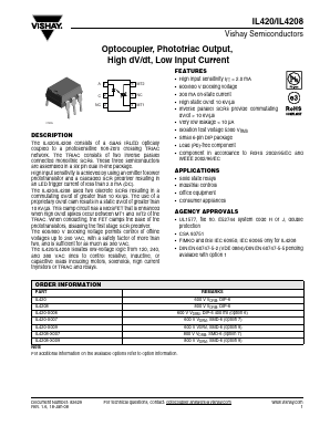 IL420-X009 Datasheet PDF Vishay Semiconductors