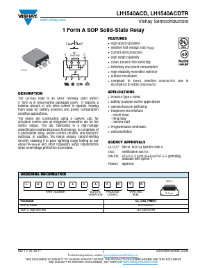 LH1540ACDTR Datasheet PDF Vishay Semiconductors