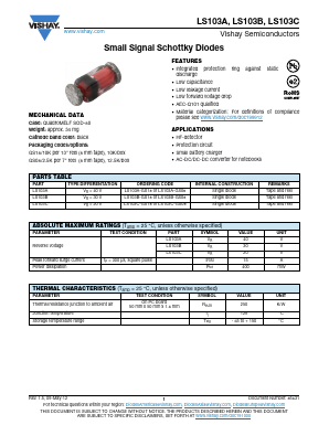 LS103A-GS08 Datasheet PDF Vishay Semiconductors