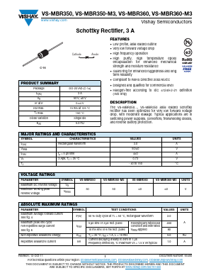 VS-MBR360 Datasheet PDF Vishay Semiconductors