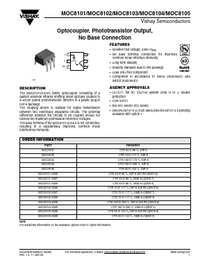 MOC8101-X009 Datasheet PDF Vishay Semiconductors