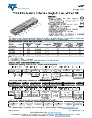 MSP08A015K10GDA Datasheet PDF Vishay Semiconductors