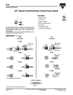 P10XW Datasheet PDF Vishay Semiconductors