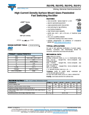 RS1PGHM3/84A Datasheet PDF Vishay Semiconductors