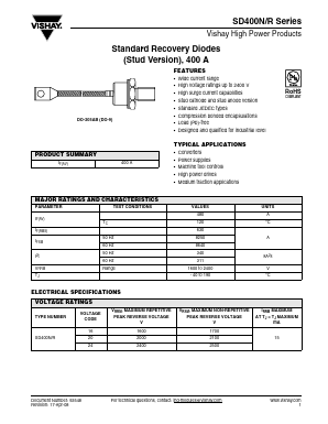 SD400R16PC Datasheet PDF Vishay Semiconductors