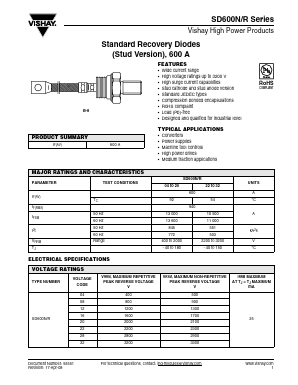 SD600R08PC Datasheet PDF Vishay Semiconductors