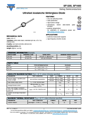 SF1600-TR Datasheet PDF Vishay Semiconductors