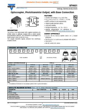 SFH601-2 Datasheet PDF Vishay Semiconductors