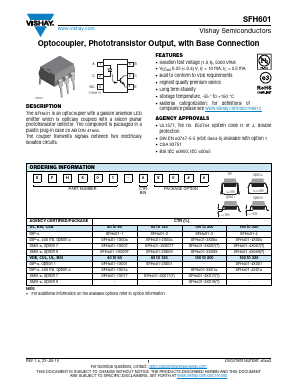SFH601-2X009 Datasheet PDF Vishay Semiconductors