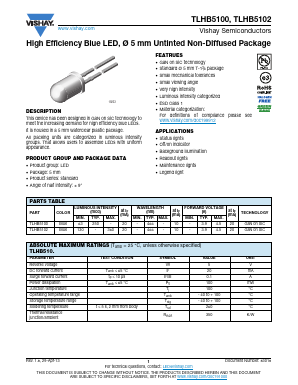TLHB5100 Datasheet PDF Vishay Semiconductors
