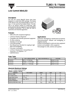 TLMO Datasheet PDF Vishay Semiconductors