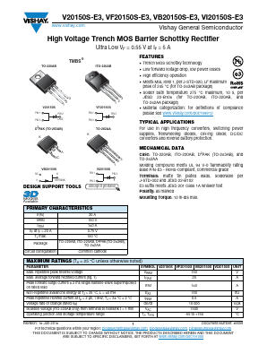 V20150S Datasheet PDF Vishay Semiconductors