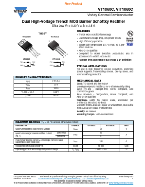 VT1060C-M3/4W Datasheet PDF Vishay Semiconductors