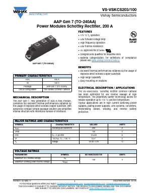VSKCS203 Datasheet PDF Vishay Semiconductors