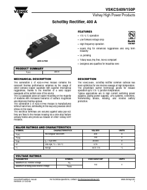 VSKCS409 Datasheet PDF Vishay Semiconductors