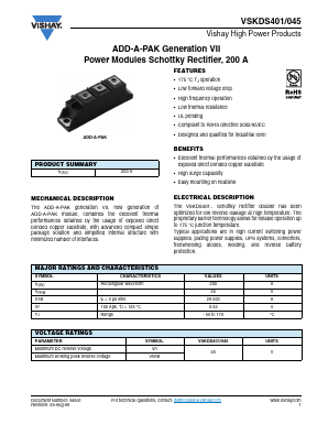 VSKDS401-045 Datasheet PDF Vishay Semiconductors
